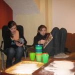 Geschneckte backen Krapfen